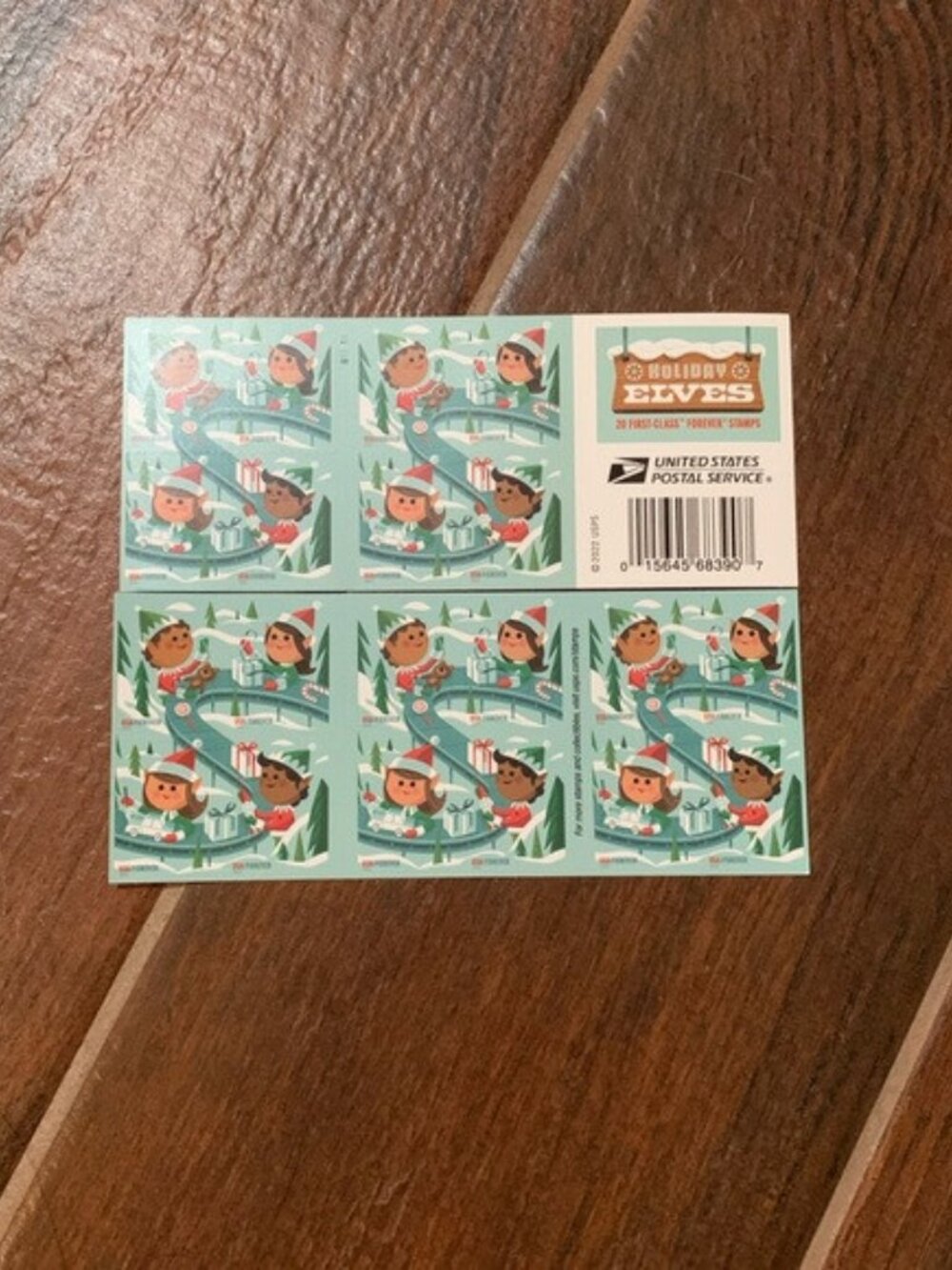 6000 Holiday Elves US Postage Forever Stamps 500 books of 20 6000 stamps